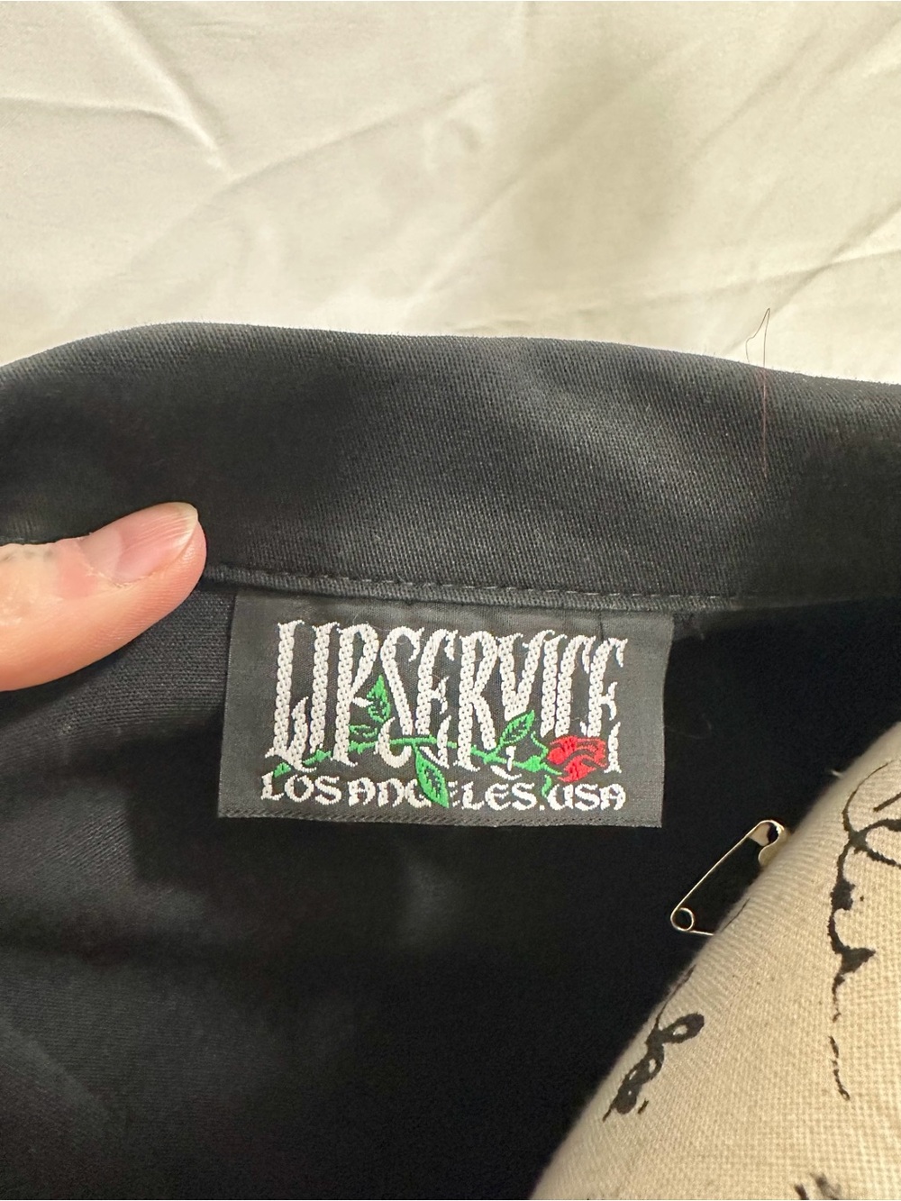 Vintage Lip Service Hot Topic Military Style Button Up Jacket Top sz M - Picture 9 of 11